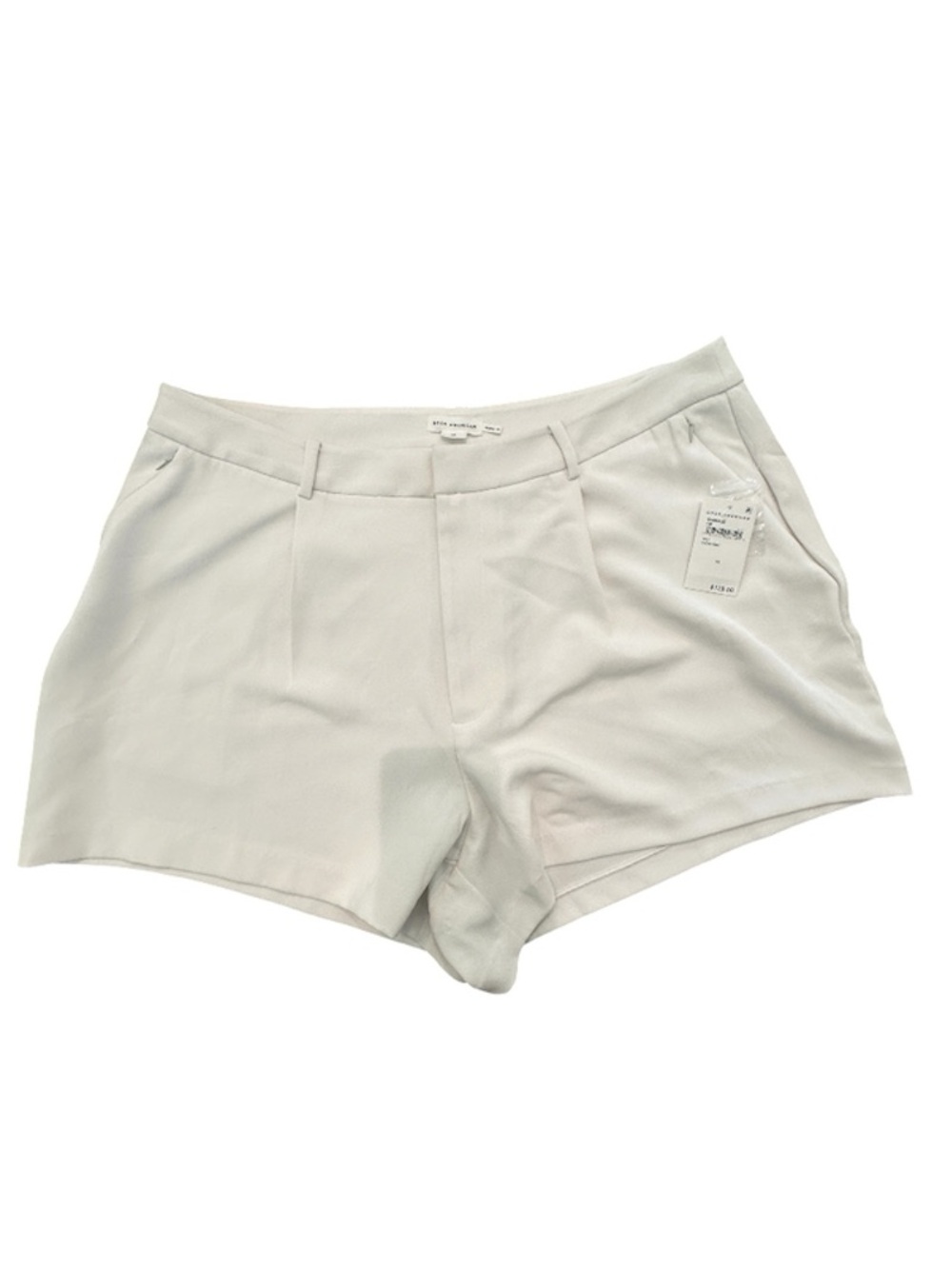 NWT Good American Women's Ivory Dress Shorts Size 16